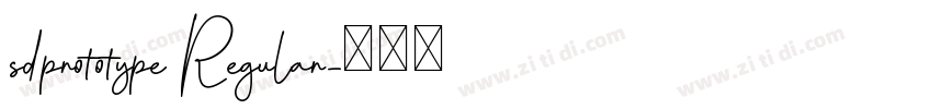 sdprototype Regular字体转换